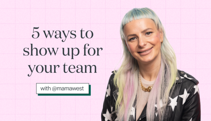 Five ways to support your team